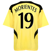 Reebok Liverpool FC Away Shirt - 2004 - 2005 with Morientes 19 printing.