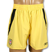 Reebok Liverpool FC Junior Away Change Short - Aspen Gold/Black.