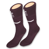 Reebok Liverpool FC Junior Goalkeepers Away Sock - Plum/White.
