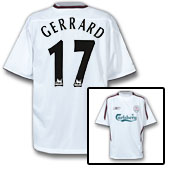 Reebok Liverpool Third Shirt 2003/05 - with Gerrard 17 Printing.