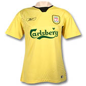 Reebok Liverpool Womens FC Away Shirt - Aspen Gold/Black.