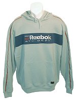 Reebok M-AD Athletic Dept. Hooded Sweat Old Silver Size Small