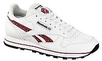 Reebok Mens Classic Leather Piping Running Shoes