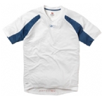 Reebok Mens Performance Panelled T-Shirt White/Blue