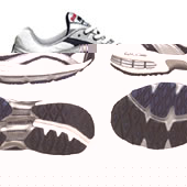 Reebok Mens Premier Road Plus II - White/Navy/Silver/Red/Black.