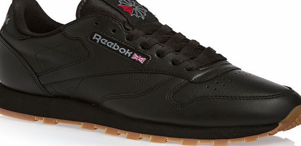 Reebok Mens Reebok Cl Lthr Shoes - Black/gum
