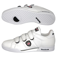 Reebok NPC Flock Shield Trainer - White/Black.