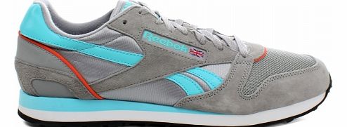 Phase III Runner Grey/Blue Suede Trainers