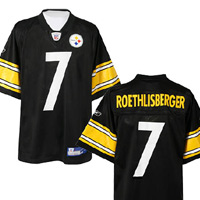 Reebok Pittsburgh Steelers Replica Jersey - Black/Gold.