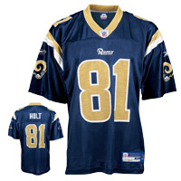 Reebok St Louis Rams - Holt 81 Home Replica NFL Jersey.