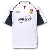 Reebok West Ham United Away Shirt 2005/06 - Juniors.