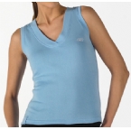 Reebok Womens Sleeveless V-Neck T-Shirt California Blue
