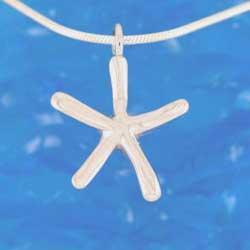 Reef Jewelry Small Starfish on Snake Chain