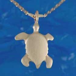 Reef Jewelry Small Turtle on Hayseed Chain