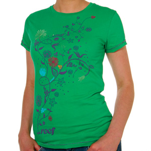 Reef Ladies Flowers Tee shirt