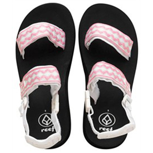Ladies Reef Convertible 2 Sandals. Black Pink