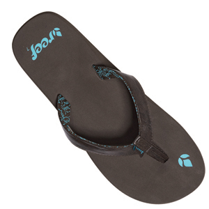 Reef Ladies Ladies Reef Lakeside Flip Flop. Brown Aqua