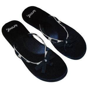 Ladies Reef My Tie Flip Flop. Navy White