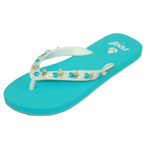 Reef Ladies Ladies Reef Palm Beach Flip Flop. Aqua