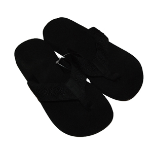 Ladies Reef Sandy Flip Flop. Black Black