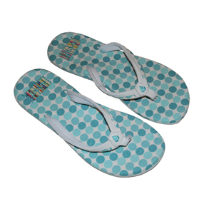 Ladies Reef Summer Wrapper Flip Flop. Blue Spot