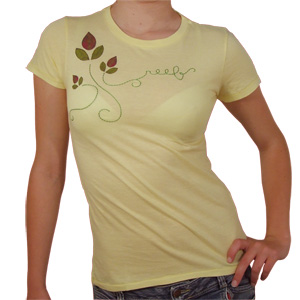 Reef Ladies Leaf logo Tee shirt