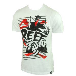 Reef Mens Mens Reef OMG T-Shirt. White