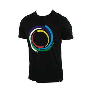 Mens Reef Telescopes T-Shirt. Black