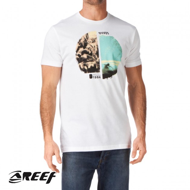 Reef Mens Reef Gypsy Since T-Shirt - White