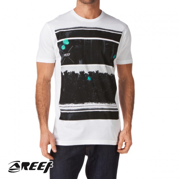 Reef Mens Reef Palmas Negras T-Shirt - White