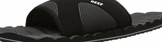 Reef Mens SWELLULAR SLIDE Fashion Sandals Black Schwarz (BLACK / BLA) Size: 10