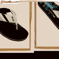 Philthy Flip Flop Silver/Black