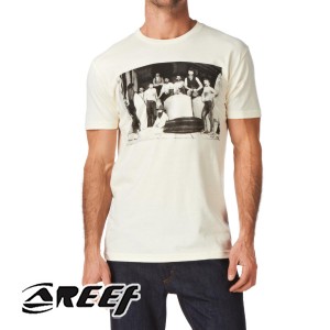 Reef T-Shirts - Reef Dudes T-Shirt - Cream