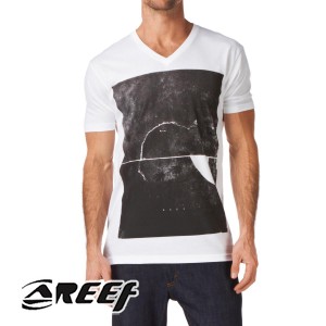 Reef T-Shirts - Reef Fin Block T-Shirt - White