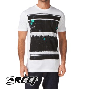 Reef T-Shirts - Reef Palmas Negras T-Shirt - White