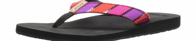 Reef Womens Guatemalan Love Thong Sandals R1172BHP Black/Hot Pink 5 UK, 37.5 EU
