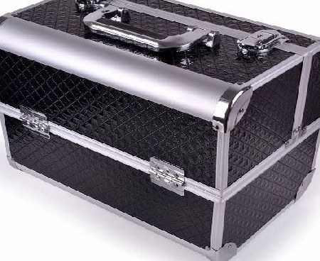 Reelva Professional Pretty Beauty Box Black Cosmetics amp; Make Up Case