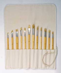 reeves 18 Piece Artist Brush Roll Set