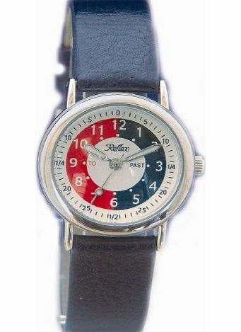 Childrens watch Learn to tell the time Watch with To and Past dial with Navy Blue Strap
