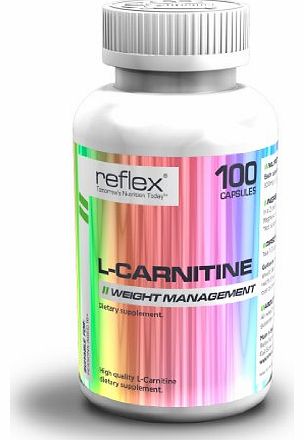 Reflex Nutrition 500mg L Carnitine, Pack of 100 Capsules