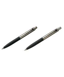 Stainless Steel Ballpen and Pencil Set