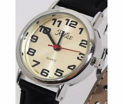 Reflex Womens/Ladies Reflex Watch-Large/Jumbo Easy Read Bold Dial - Partially Sighted-18cm Strap (101221LT)