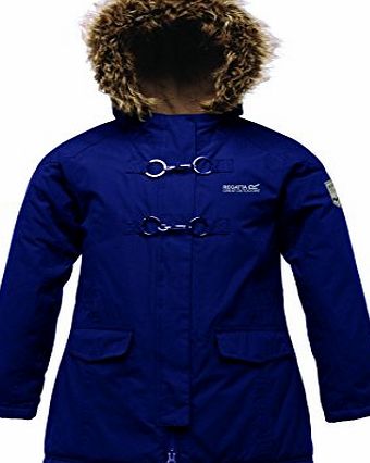 Regatta Greta Girls Waterproof Insulated Hooded Jacket (Navy, 7 - 8 years (EU 128))