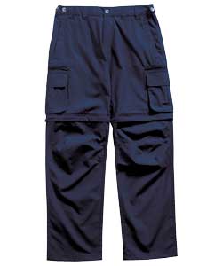 regatta Mens Navy Ainsley Zip Off Trousers - Extra Large