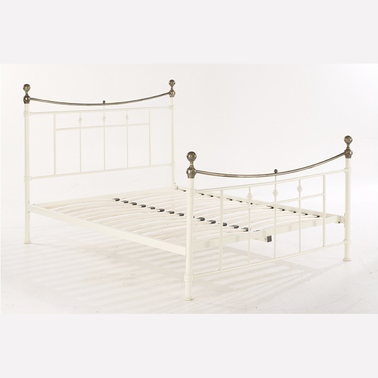 Regency Kingsize Antique White Bedstead