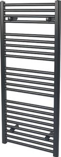 Reina, 1228[^]10277 Flat Ladder Towel Radiator Matt Black 1100