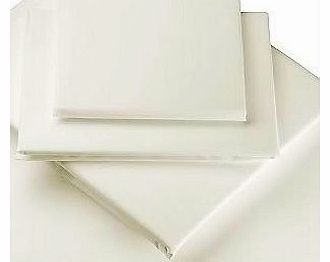 New 16`` EXTRA DEEP King Size Pure Egyptian Cotton Fitted IVORY Sheet, Bedding. 200 THREAD COUNT ***Now With Anti Bobble Weaving*** By Rejuvopedic 