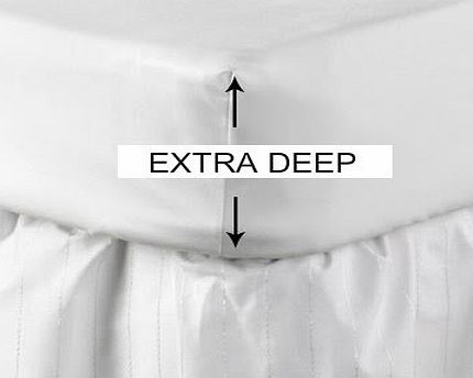 NEW ``Ultrafresh``, 16`` EXTRA DEEP Single Size Fitted WHITE Sheet, By Rejuvopedic