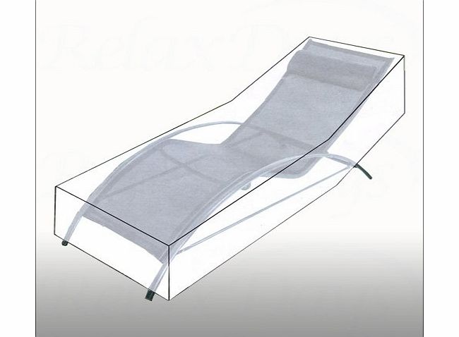 Relaxdays Chaise Lounger Sunbed Cover Outdoor Sun Lounge Patio Garden Furniture Cover