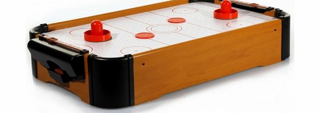 Relaxdays Home Air Hockey for Tabletop Speed Game with Bats and Pucks